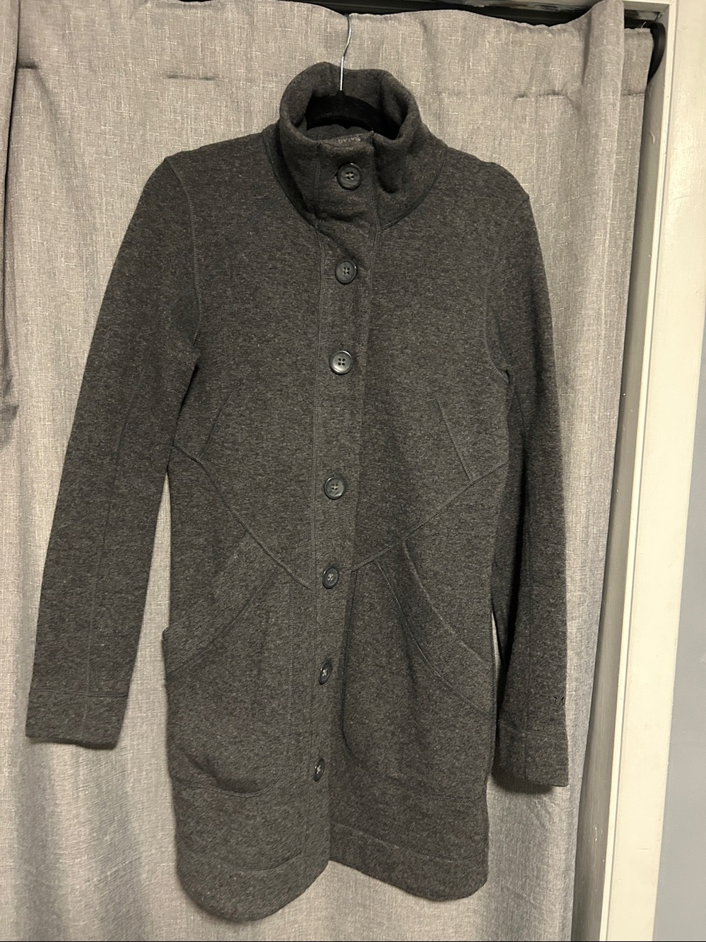 Marmot Maddie Charcoal Gray Wool-Blend Sweater Jacket